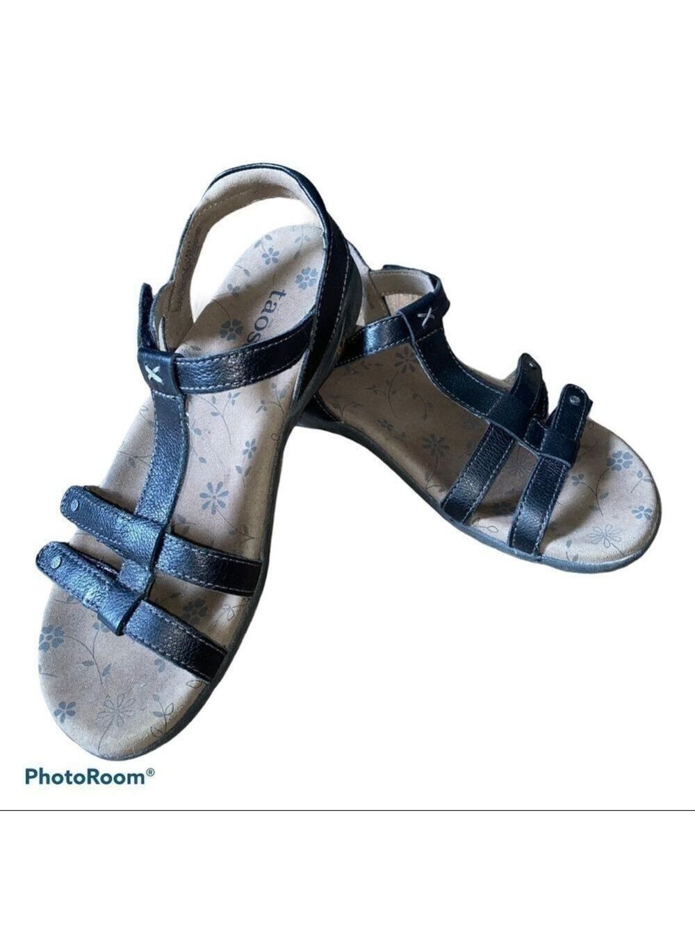 Taos Black Strappy Sandles